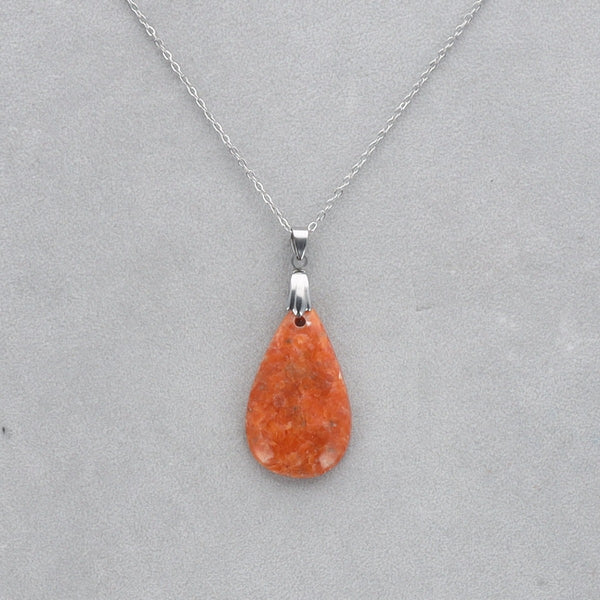 Calcite Orchidée Cabochon percé 26