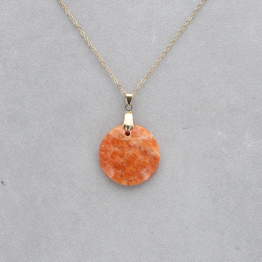 Calcite Orchidée Cabochon percé 32