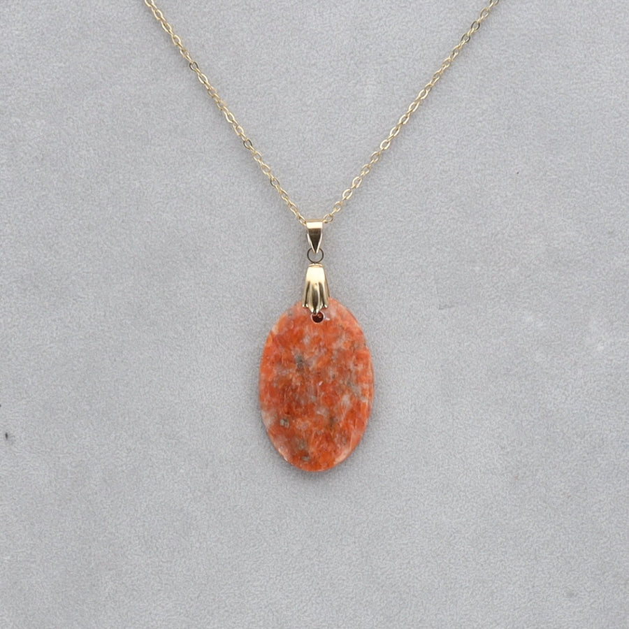 Calcite Orchidée Cabochon percé 34