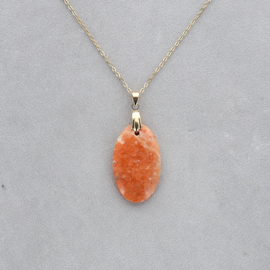 Calcite Orchidée Cabochon percé 35
