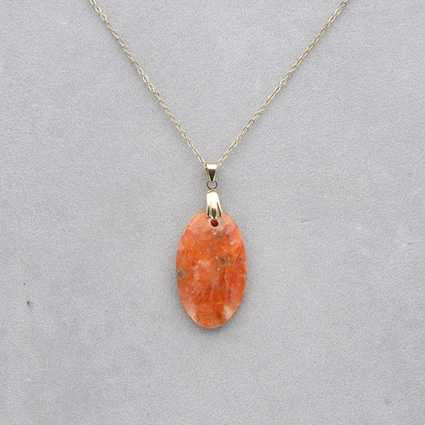 Calcite Orchidée Cabochon percé 8