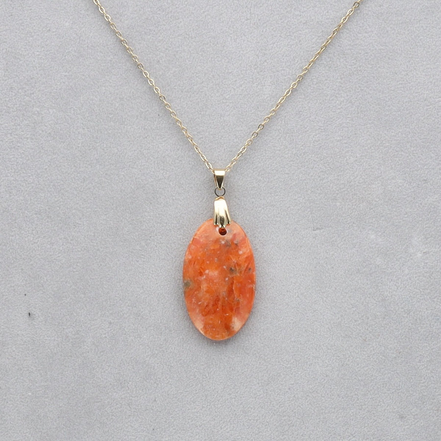 Calcite Orchidée Cabochon percé 8