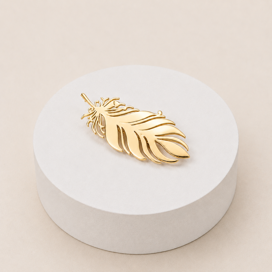 Broche plume - Léonie
