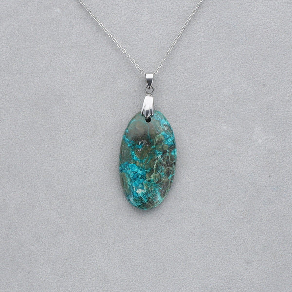 Chrysocolle Cabochon percé 81