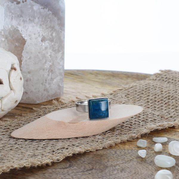 Bague Cléon - Apatite bleue