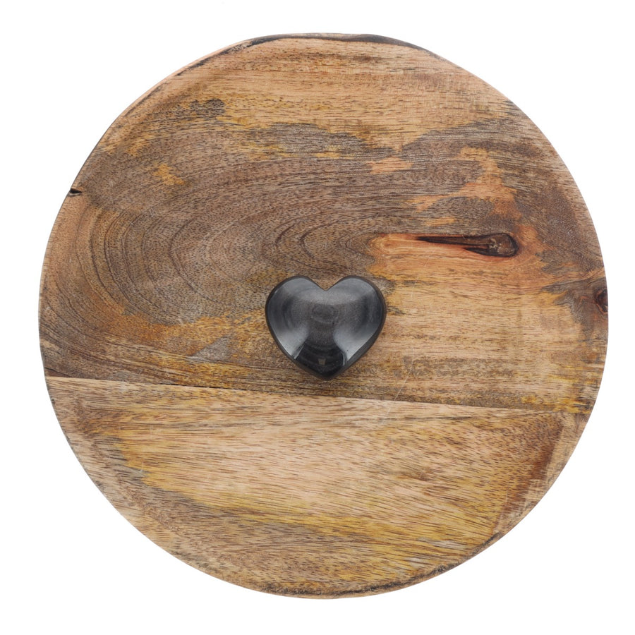 Coeur Obsidienne Argentée 0.064kg