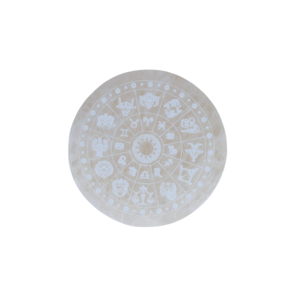 Rond Zodiaque Selenite 14cm