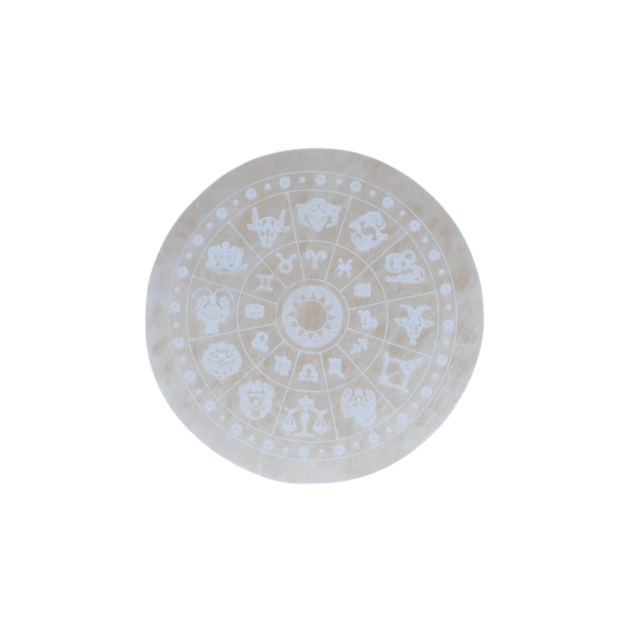 Rond Zodiaque Selenite 14cm