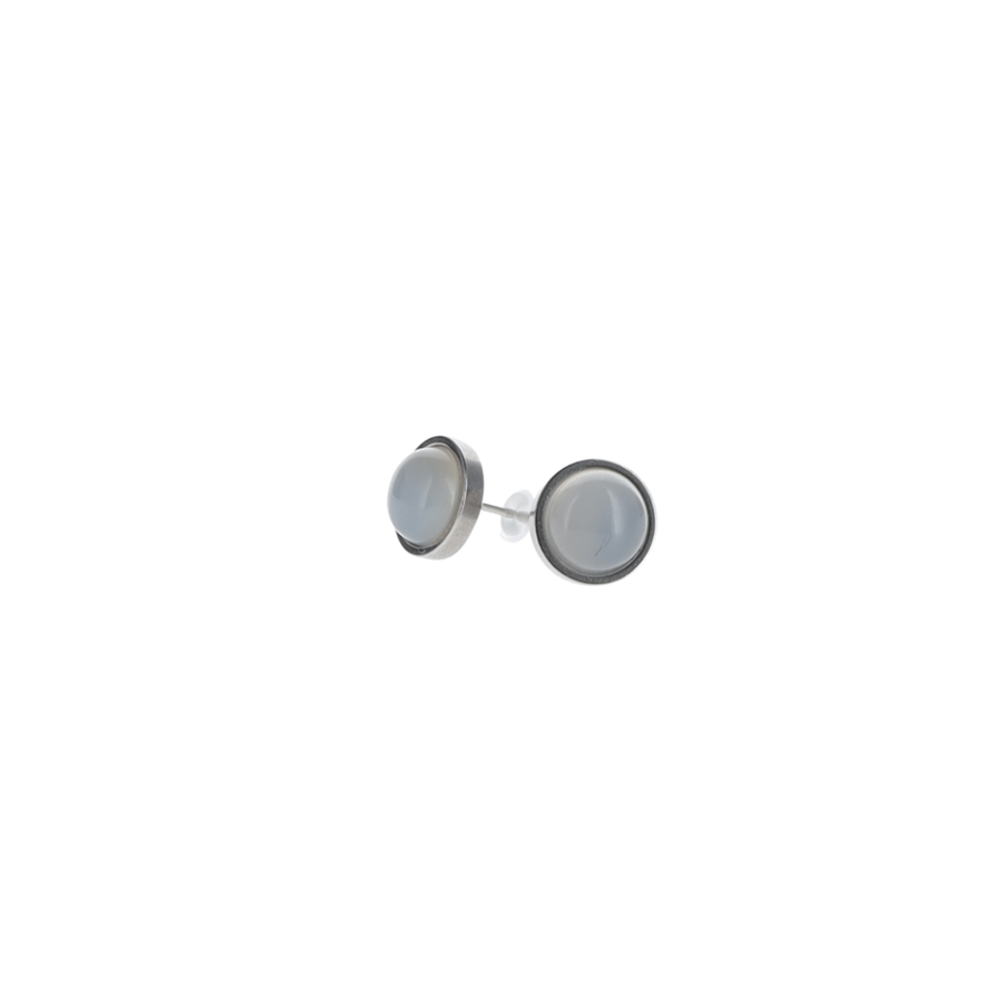 Boucle d'oreilles Héra - Agate Blanche (DB)