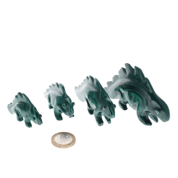 Stegosaurus dinosaure Malachite