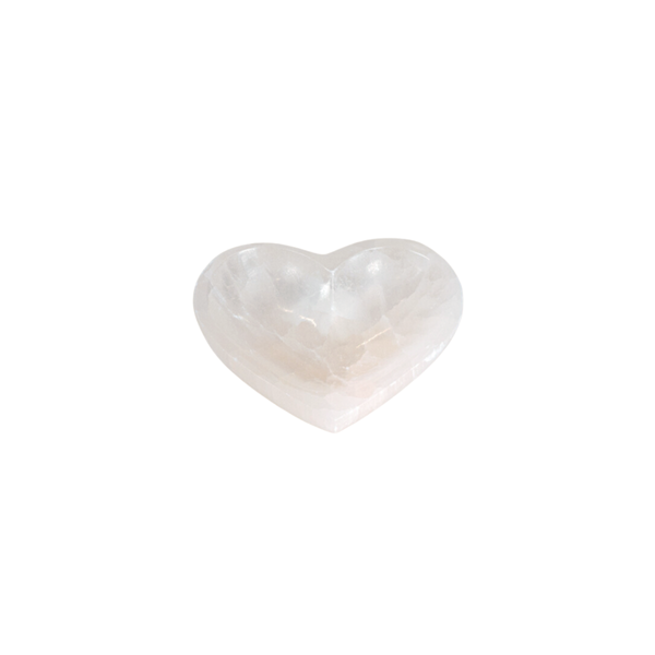 Bol Sélénite Coeur 14cm