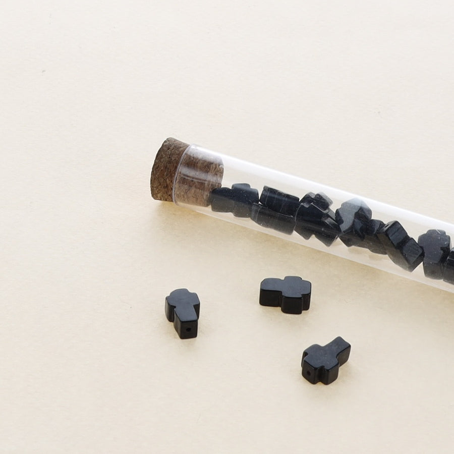 Agate Noire (Lot de 10) - Croix