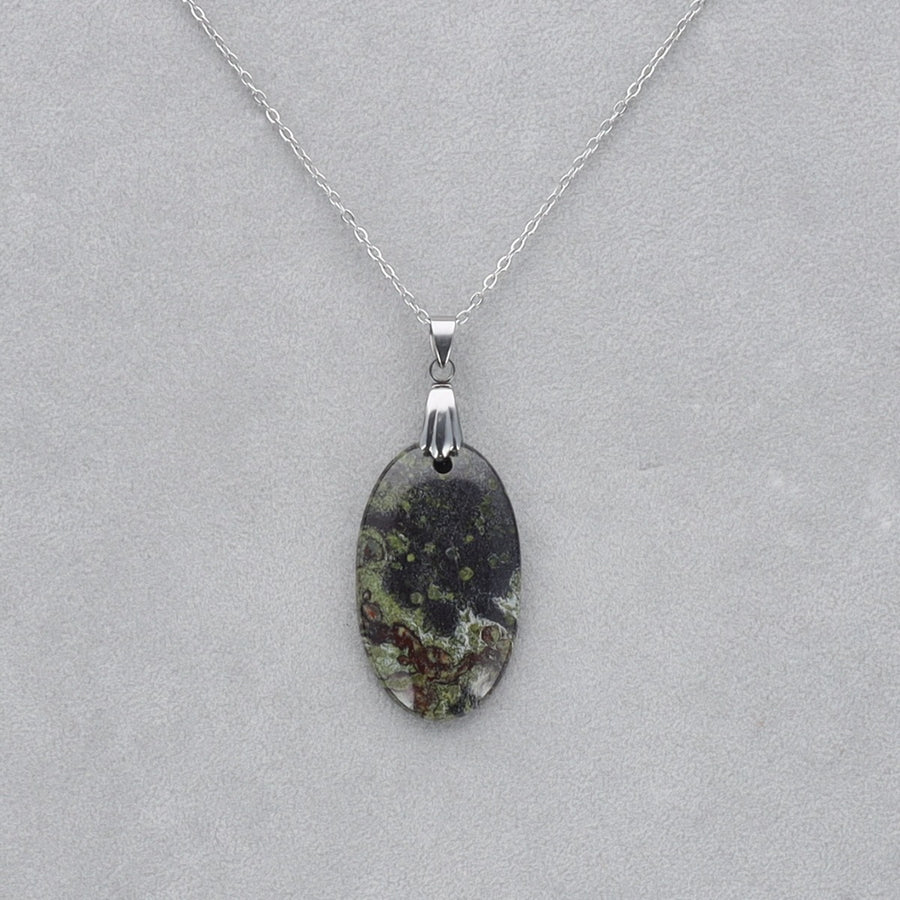 Dragon Vert Cabochon percé 19