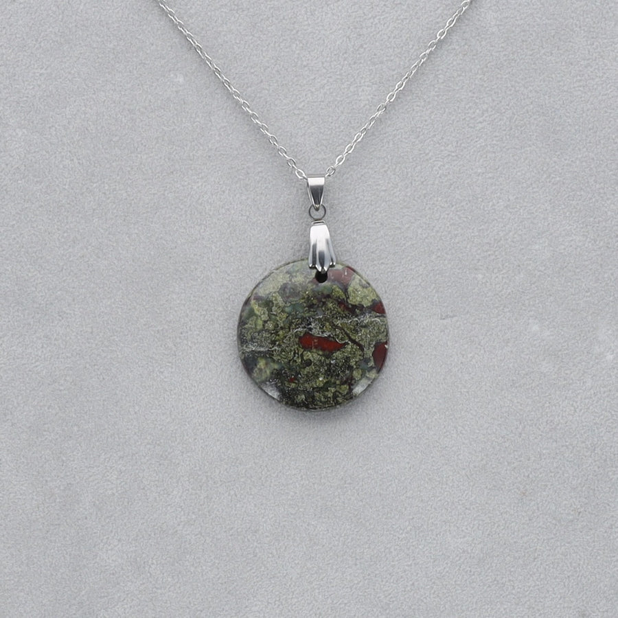 Dragon Vert Cabochon percé 21