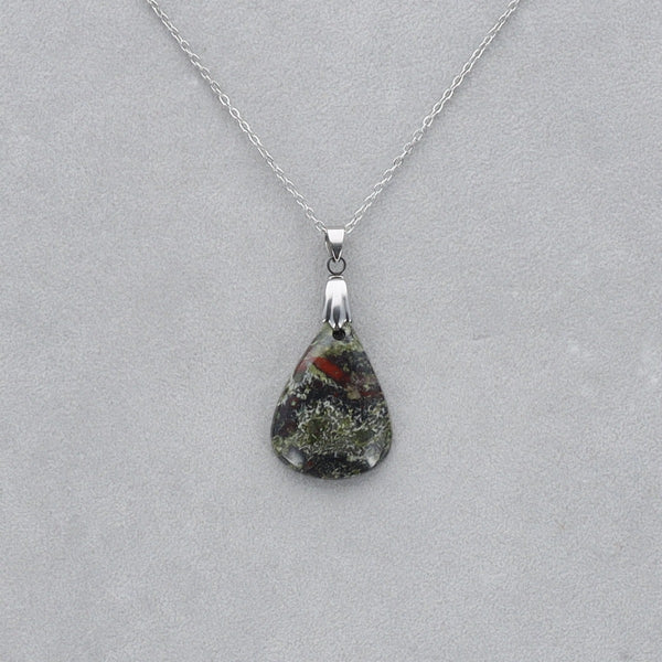 Dragon Vert Cabochon percé 23