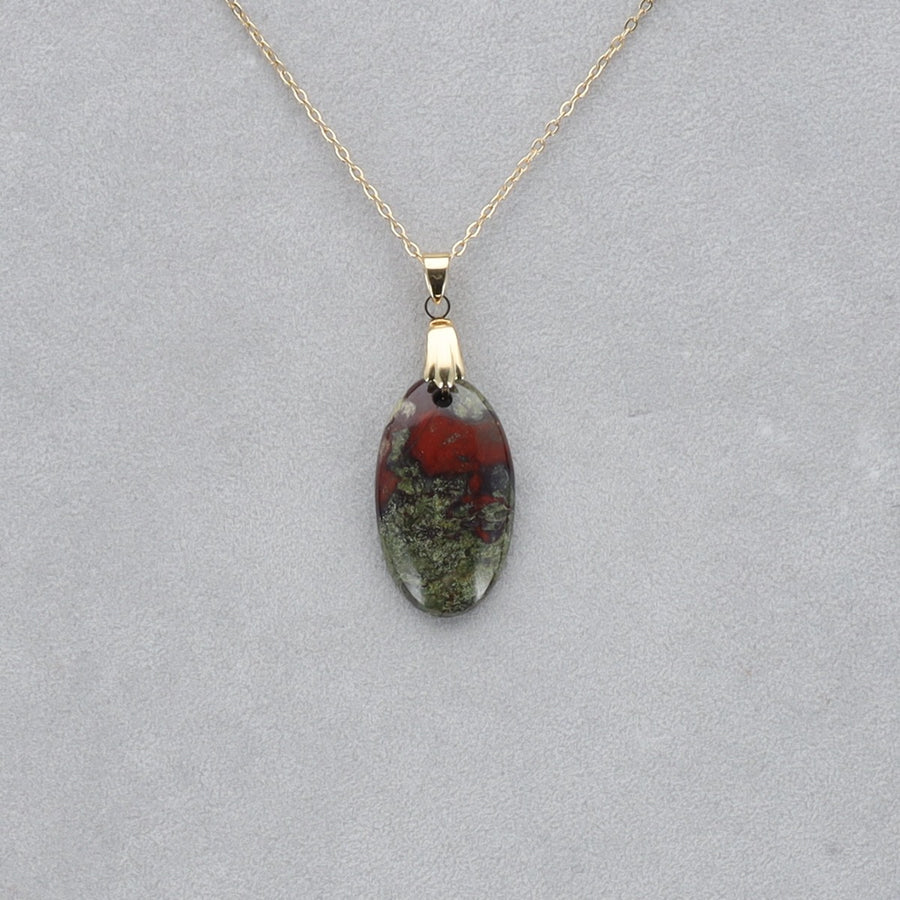 Dragon Vert Cabochon percé 26