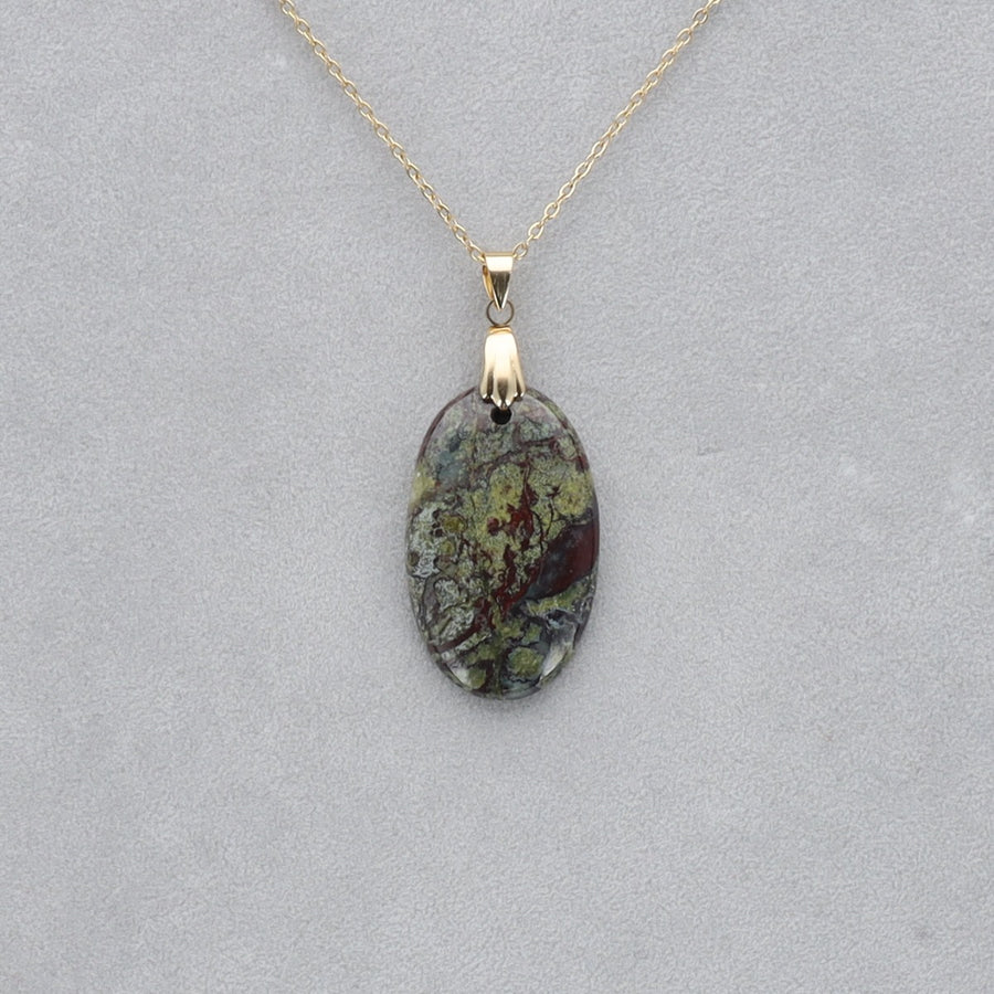 Dragon Vert Cabochon percé 28