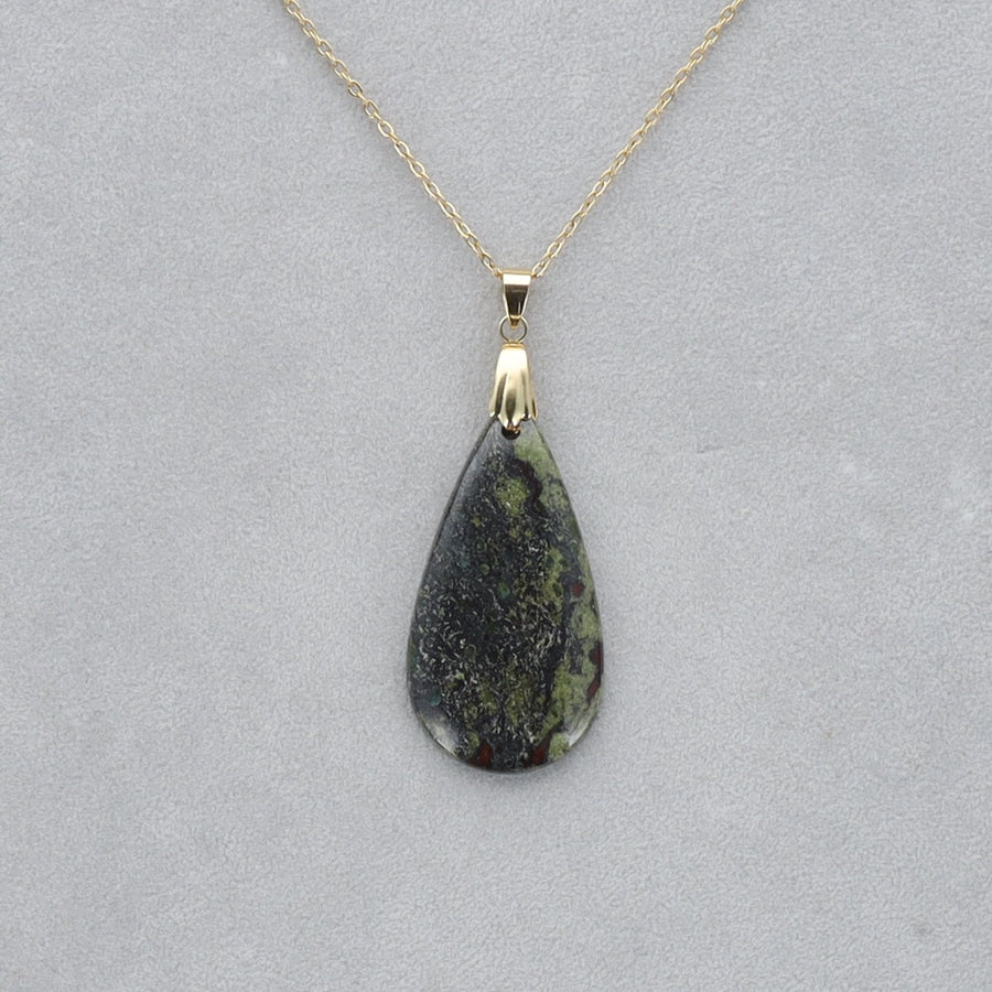 Dragon Vert Cabochon percé 29