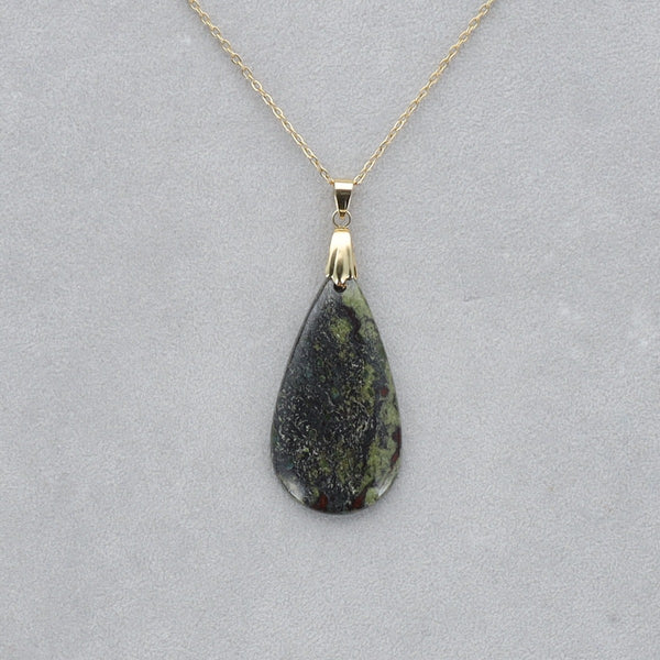 Dragon Vert Cabochon percé 29