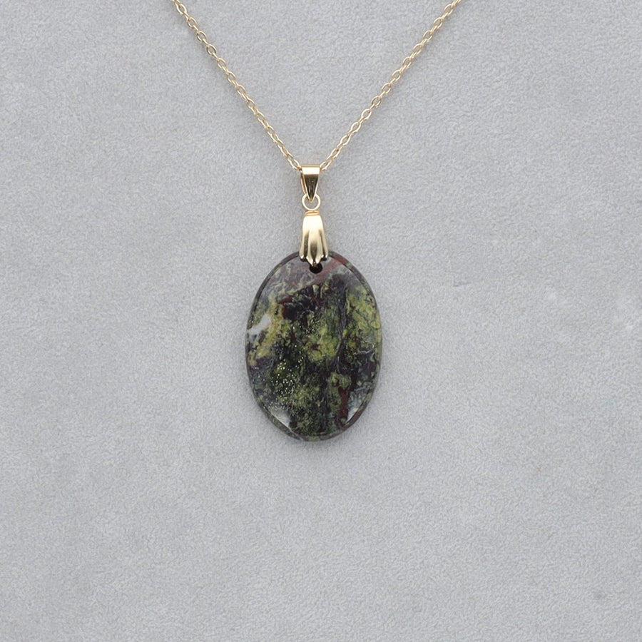 Dragon Vert Cabochon percé 32
