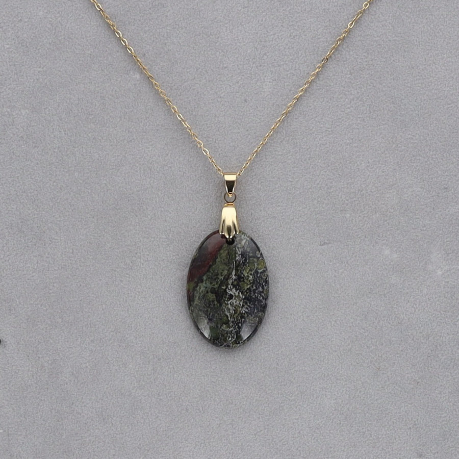 Dragon Vert Cabochon percé 33