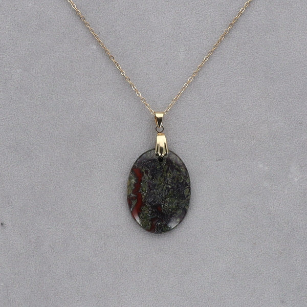 Dragon Vert Cabochon percé 34