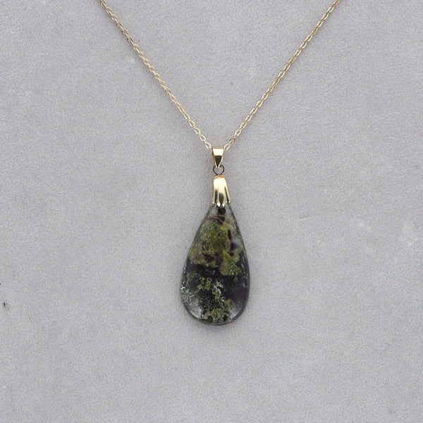 Dragon Vert Cabochon percé 36