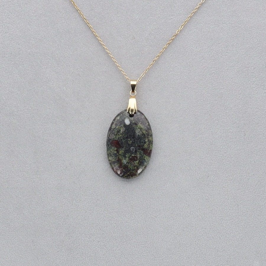 Dragon Vert Cabochon percé 4