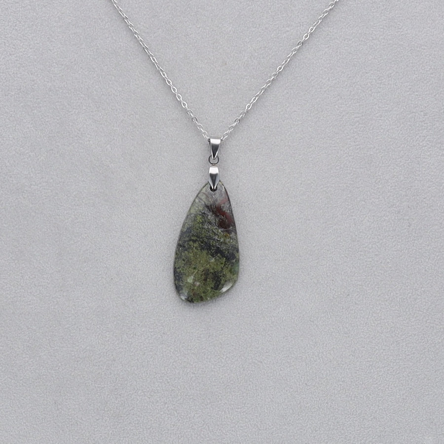 Dragon Vert Cabochon percé 5