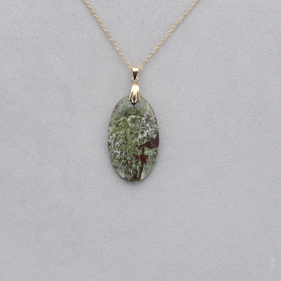 Dragon Vert Cabochon percé 7