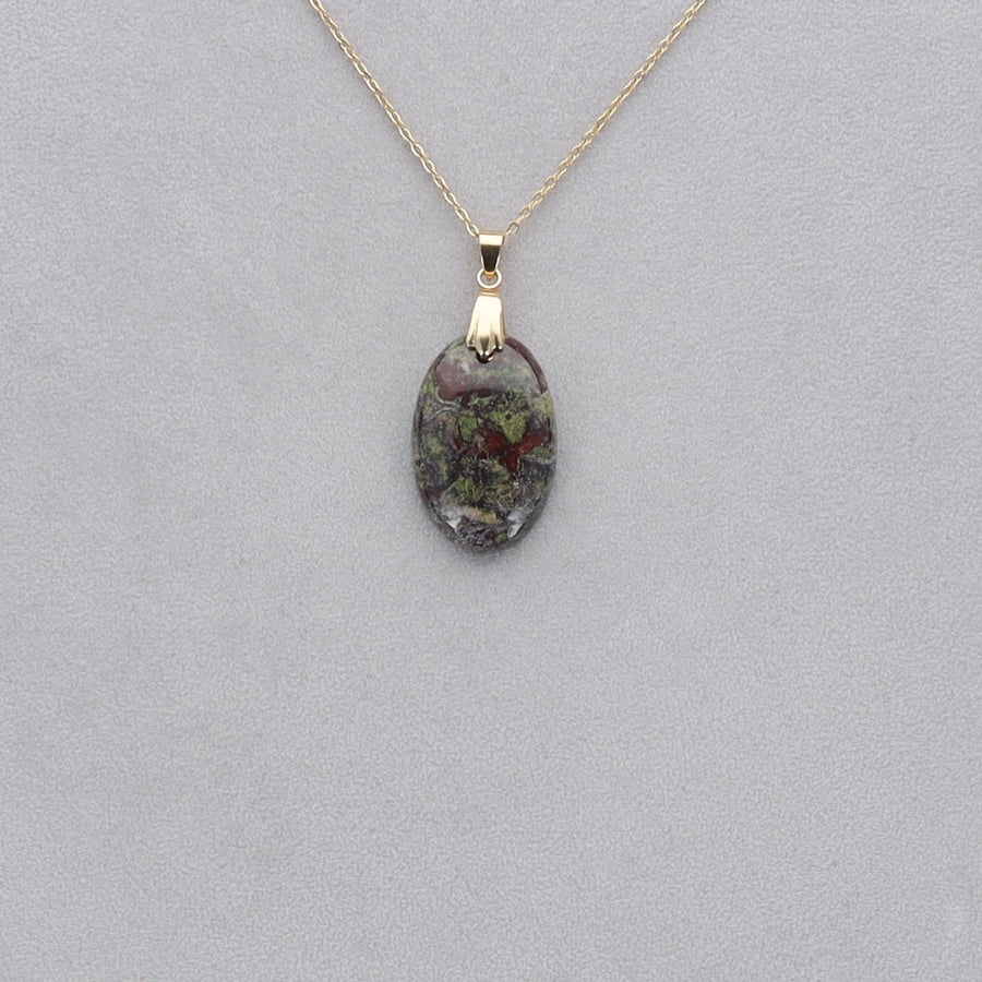 Dragon Vert Cabochon percé 9