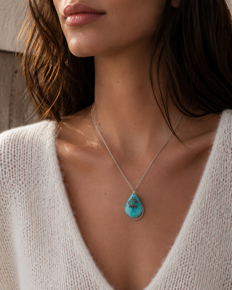 Collier Pia - Amazonite extra