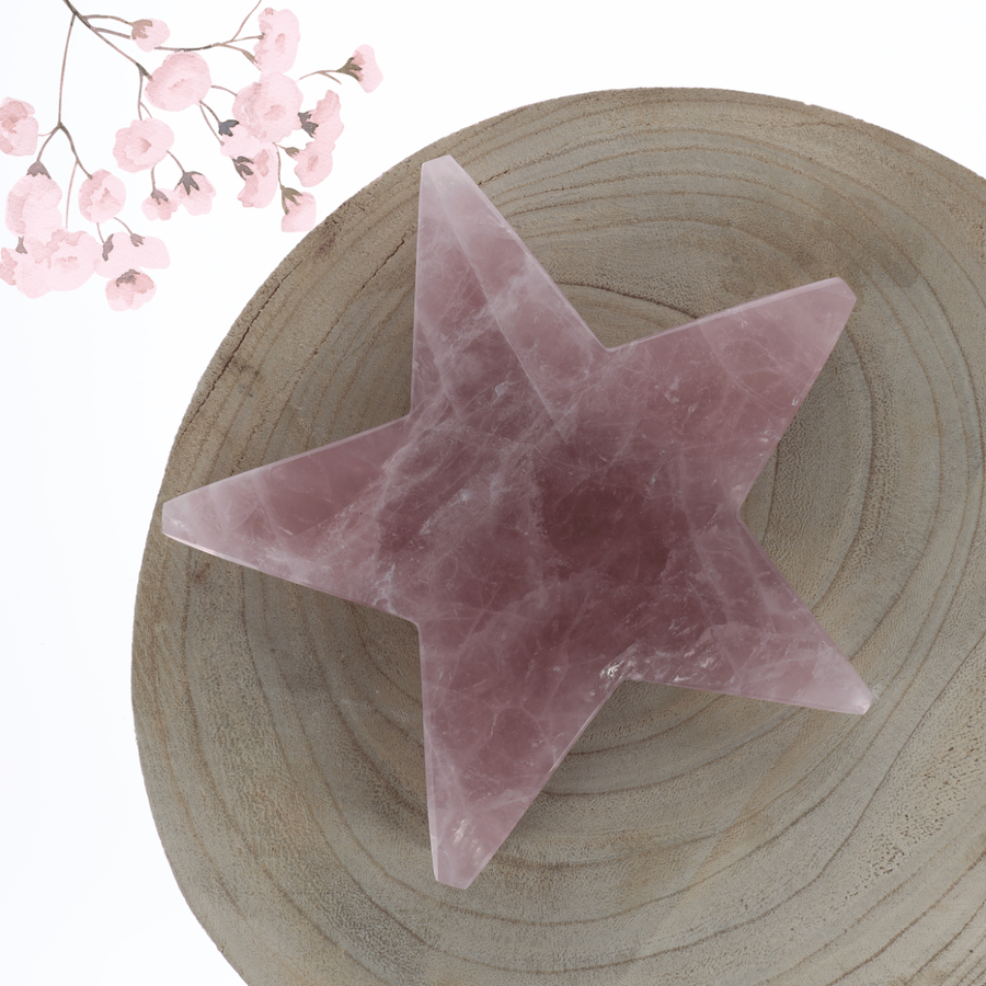 Etoile Quartz rose 0.960kg