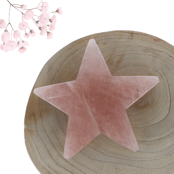 Etoile Quartz rose 0.975kg