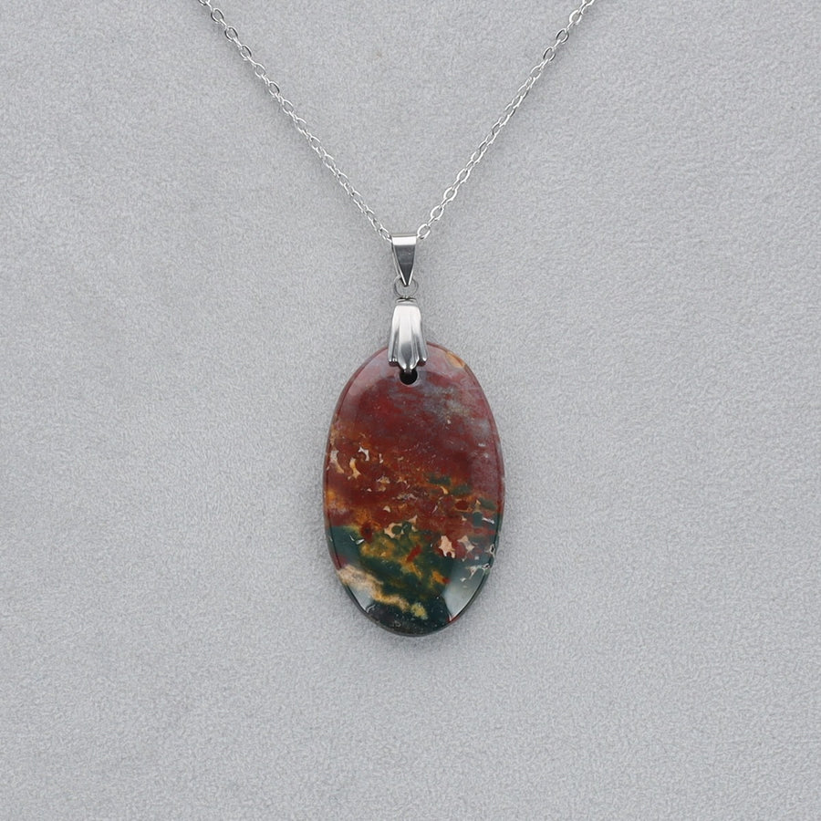 Héliotrope Cabochon percé 1