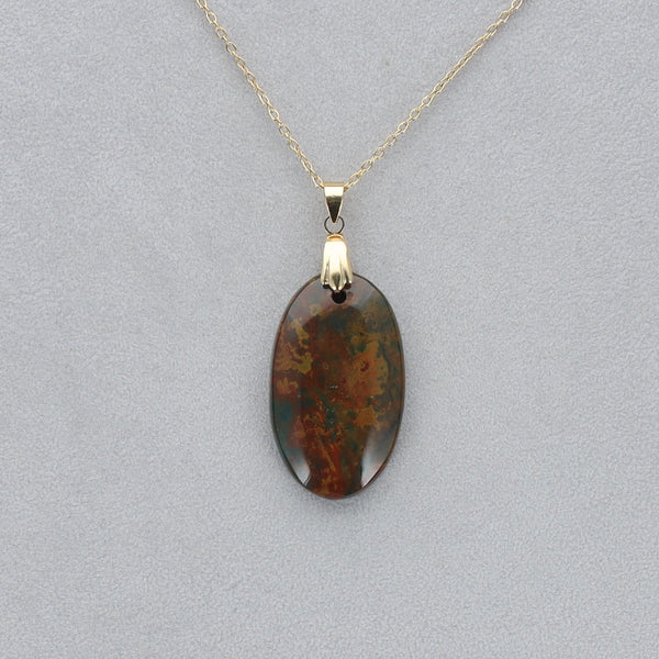 Héliotrope Cabochon percé 16