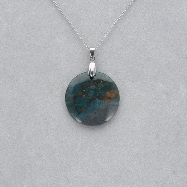 Héliotrope Cabochon percé 21
