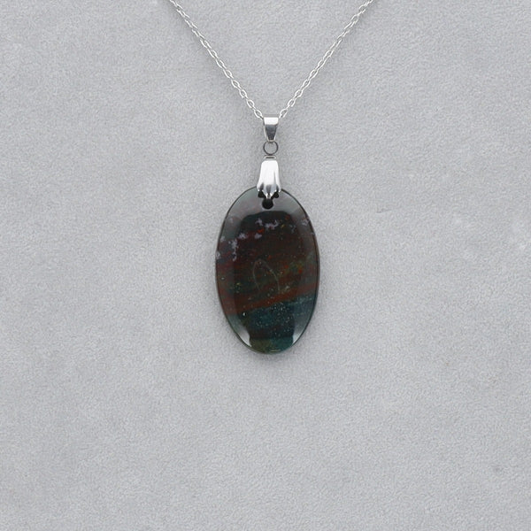 Héliotrope Cabochon percé 23