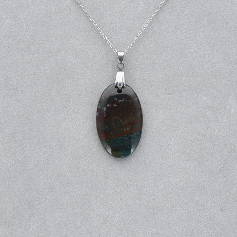 Héliotrope Cabochon percé 23