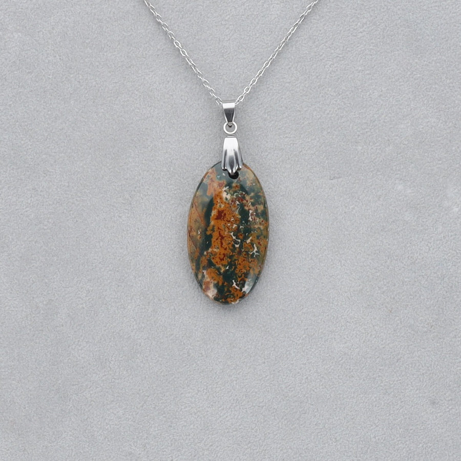 Héliotrope Cabochon percé 25