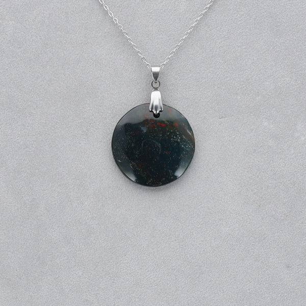 Héliotrope Cabochon percé 26