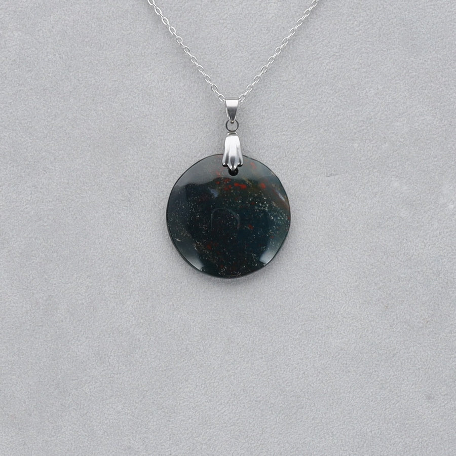 Héliotrope Cabochon percé 26
