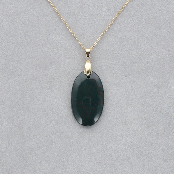 Héliotrope Cabochon percé 35
