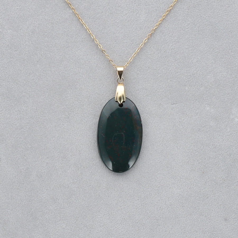 Héliotrope Cabochon percé 35