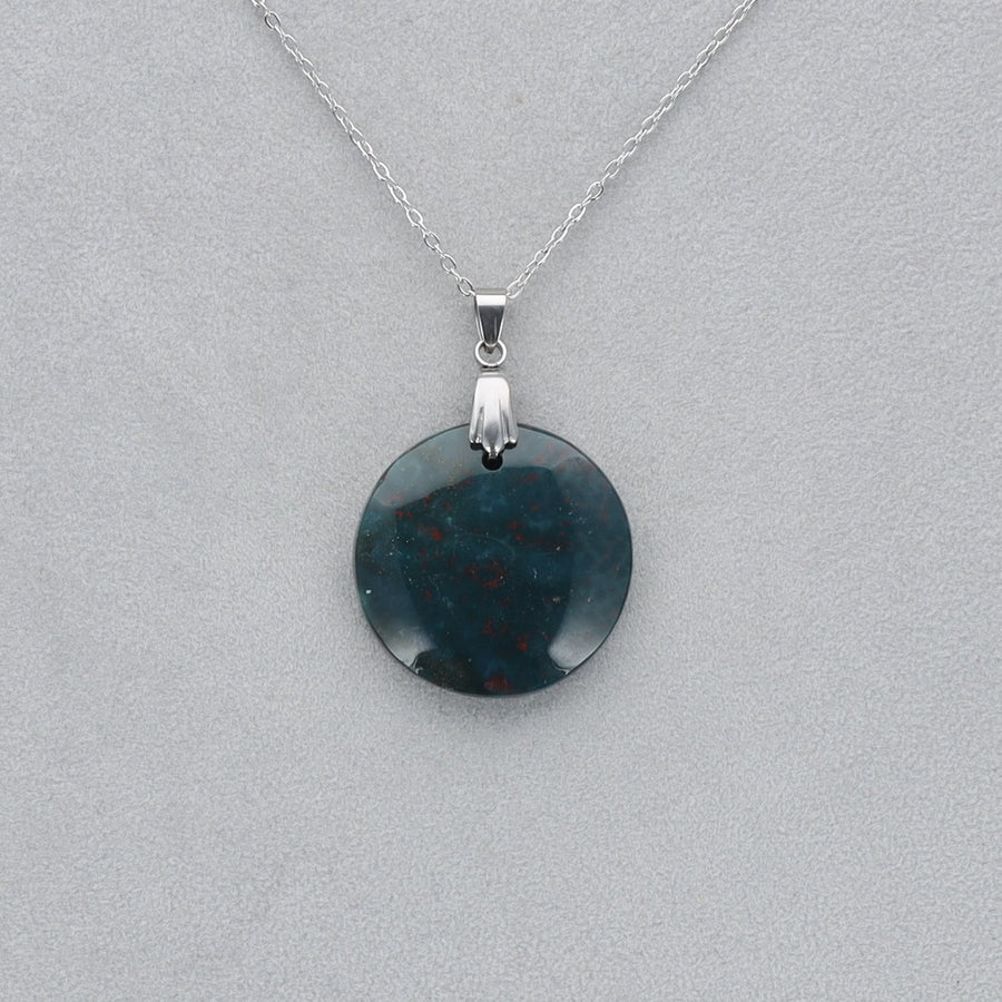 Héliotrope Cabochon percé 6