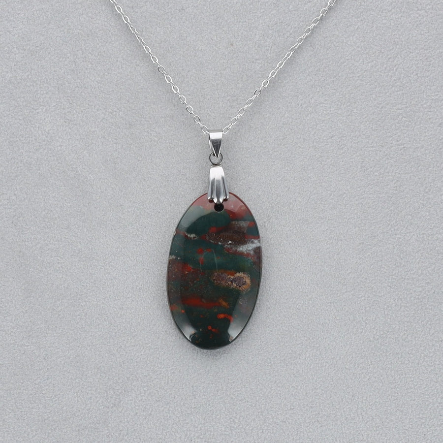 Héliotrope Cabochon percé 7