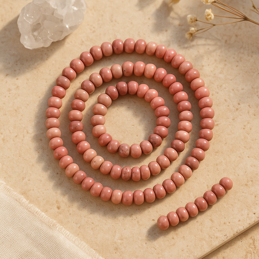 Rhodochrosite (abacus)