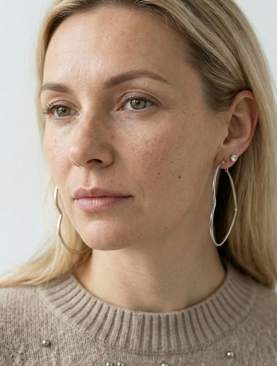 Boucles d'oreilles coeur - Clarisse