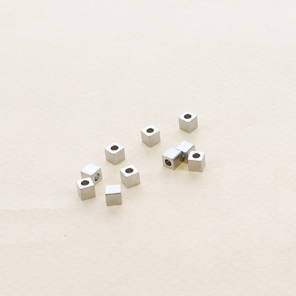Mini cube argenté (lot de 10)