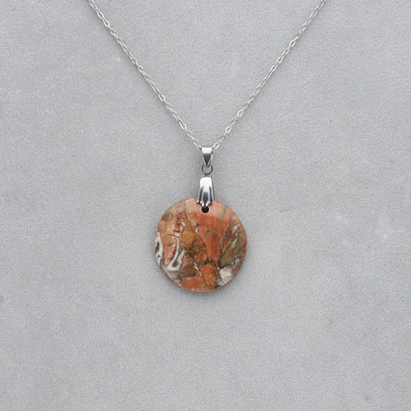 Jaspe Léopard Cabochon percé 23